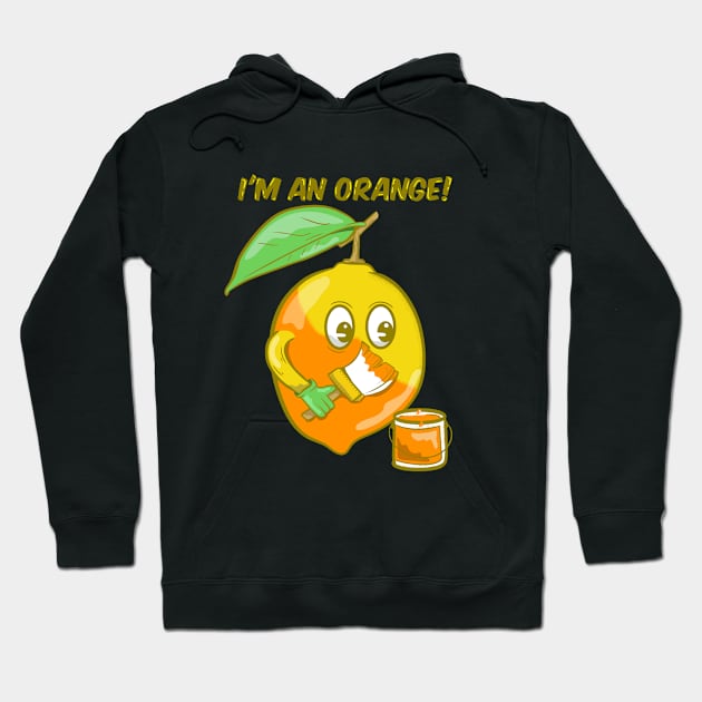 Funny lemon orange Hoodie by mailboxdisco